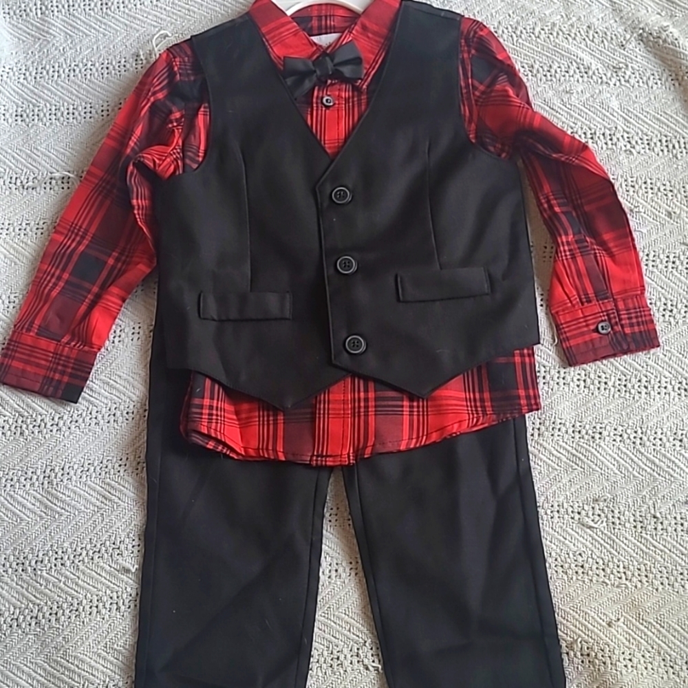 Toddler boys 4 piece suit
